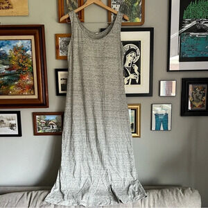 Gray Maxi Dress with Built in Bra from Uniqlo